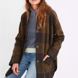 Madewell Buffalo Plaid Wool Jacket Cardigan